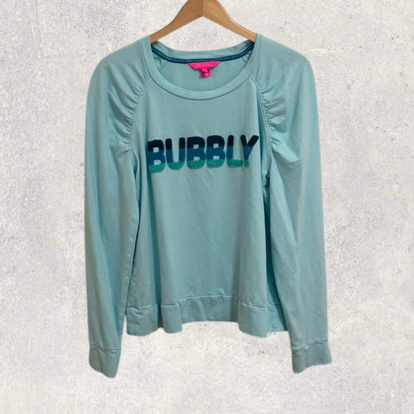 Lilly Pulitzer Tops - Lilly Pulitzer Aldean bubbly light sweatshirt